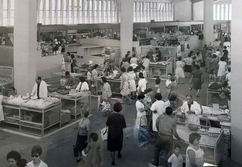 Inaugurazione del Mercato Cecafumo, Tuscolano III - 1964 